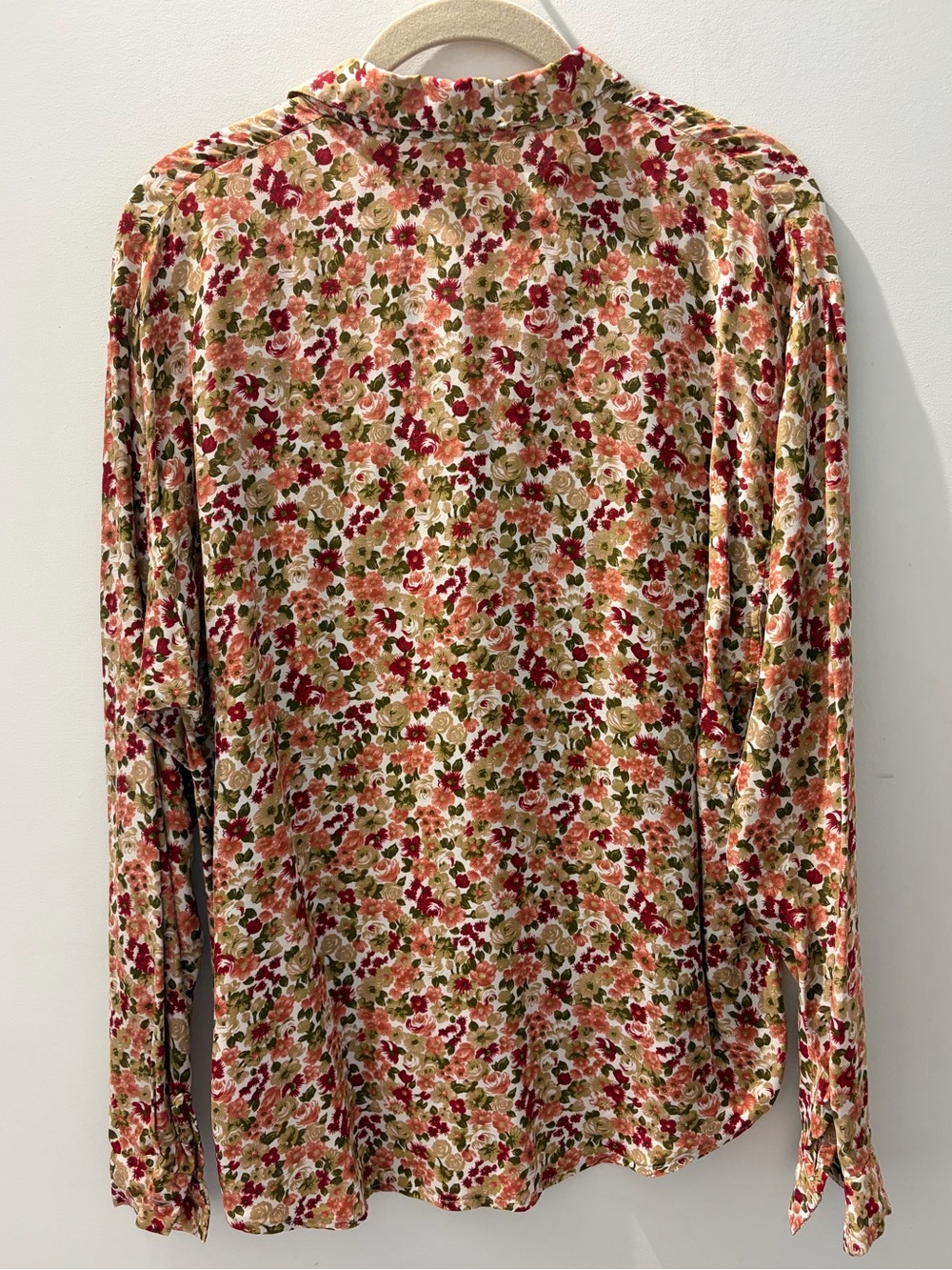 Bonita Floral Blouse | Romantic Botanical Viscose Button-Up Top Size 8 - Picture 5 of 5